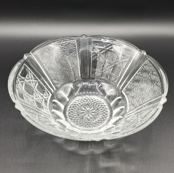 Antique Indonesian Clear Glass Bowl