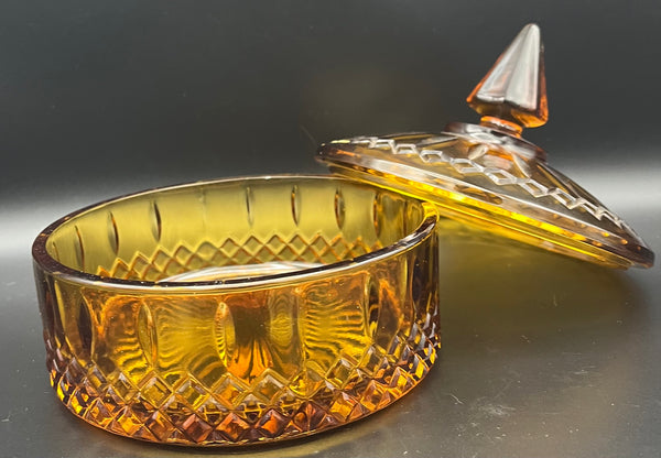 Antique Indiana Amber Glass